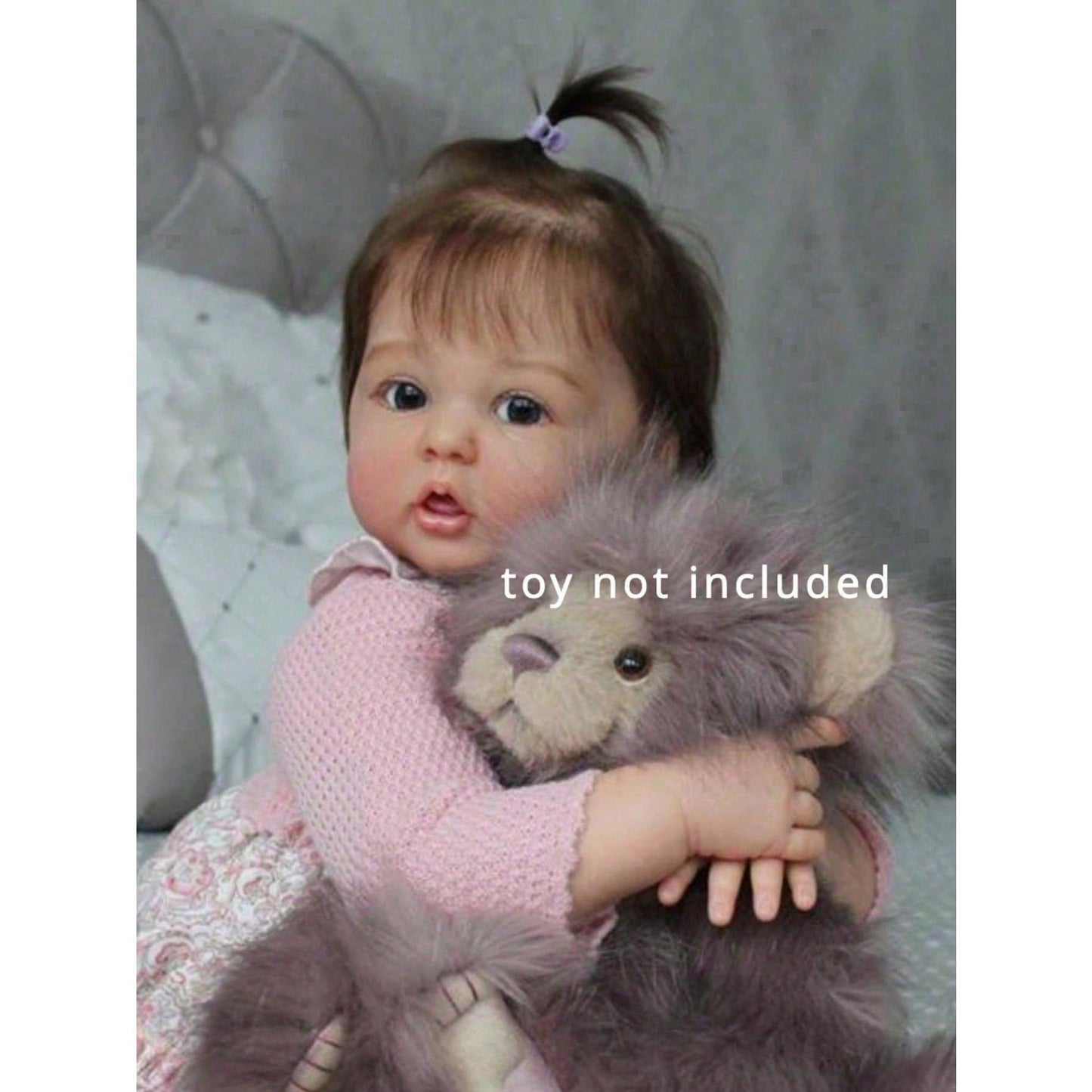 60 cm (24-inch) Reborn Baby Doll, 3D-painted skin with visible veins, vinyl, handmade for girls, little princess, artist's collection