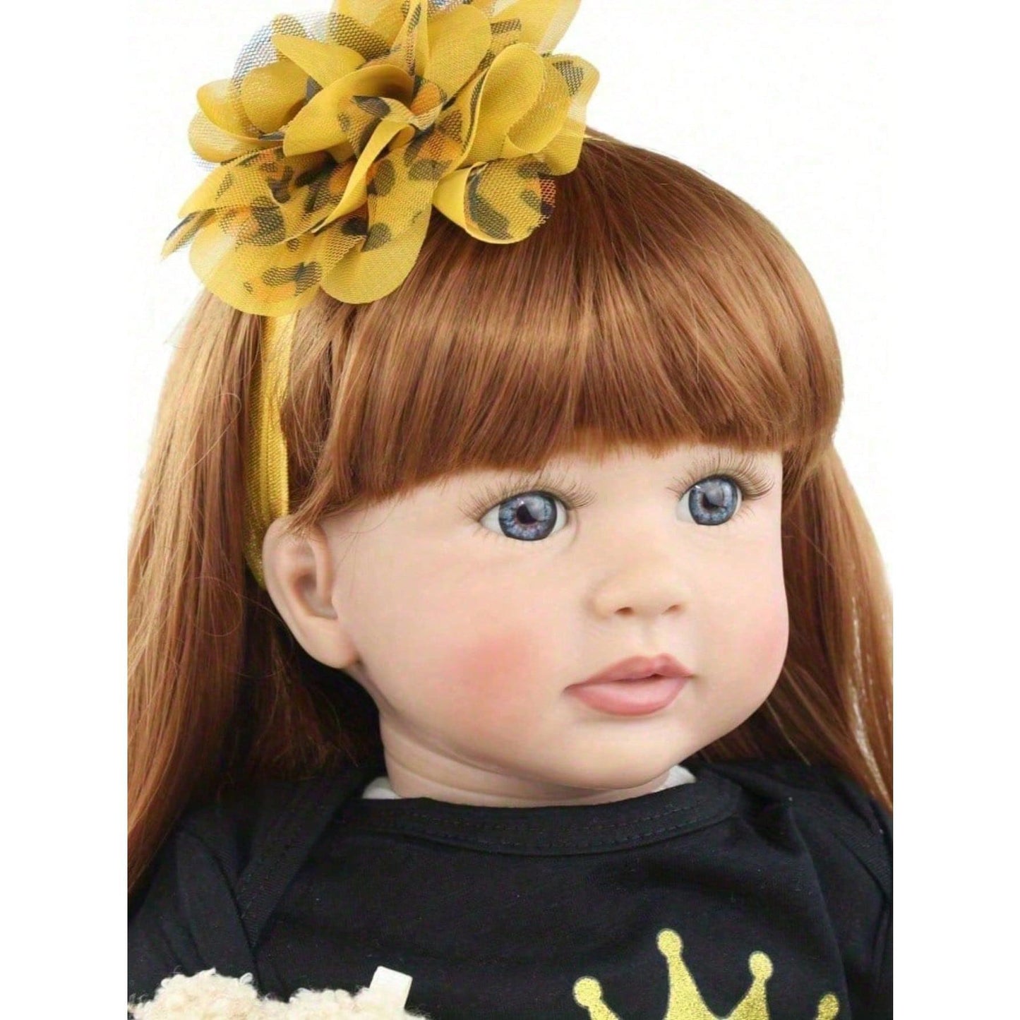 60 cm (24 inches) Fabric Body Newborn Baby Soft Vinyl Reborn Baby Doll Lifelike Princess Boy Dress-Up Toy for Ages 3+ Boys and Girls Birthday Gift