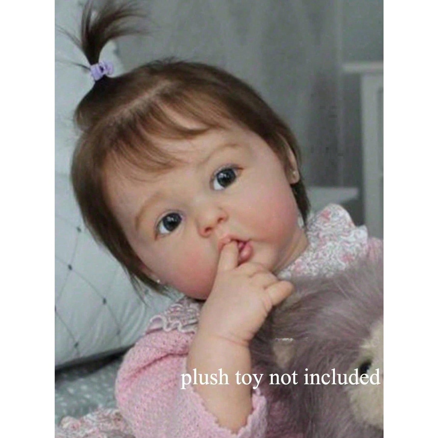 60 cm (24-inch) Reborn Baby Doll, 3D-painted skin with visible veins, vinyl, handmade for girls, little princess, artist's collection
